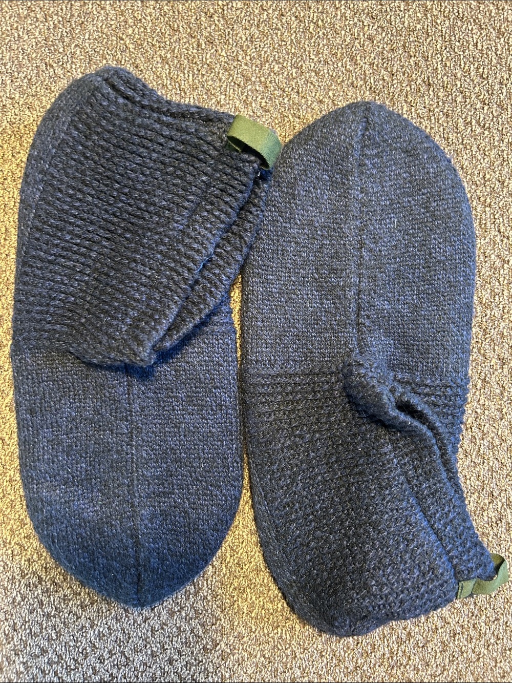 BOMBAS Navy Gripper Slipper - Size Large